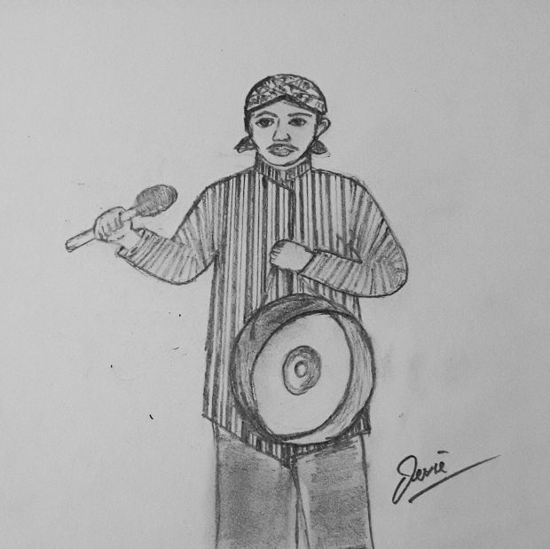 Sketsa ilustrasi oleh Tjatri Devi